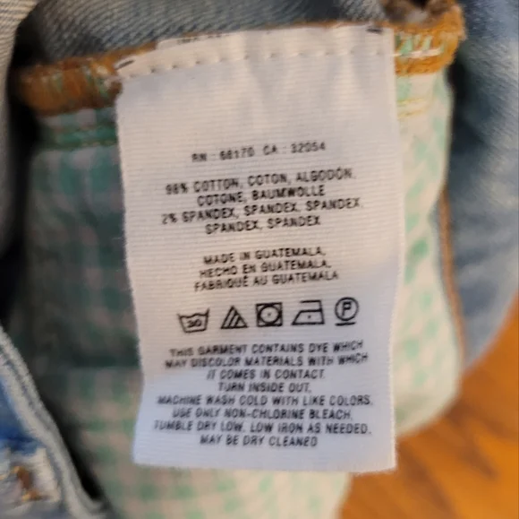 Pilcro and the Letterpress Light Blue High Rise Women's Jean Shorts - Picture 5 of 5